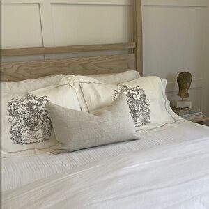 Restoration Hardware linen standard shams